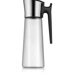 WMF Basic Wasserkaraffe mit Griff, 1,5 l, Schwarz| Karaffen & Dekanter