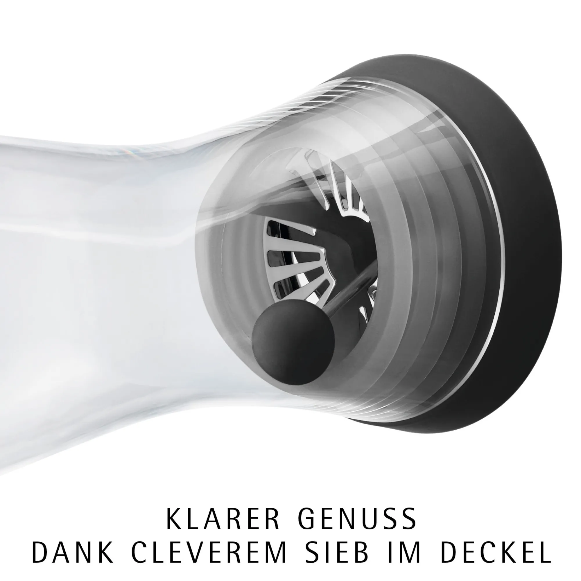 WMF Basic Wasserkaraffe mit Reinigungsbürste| Karaffen & Dekanter