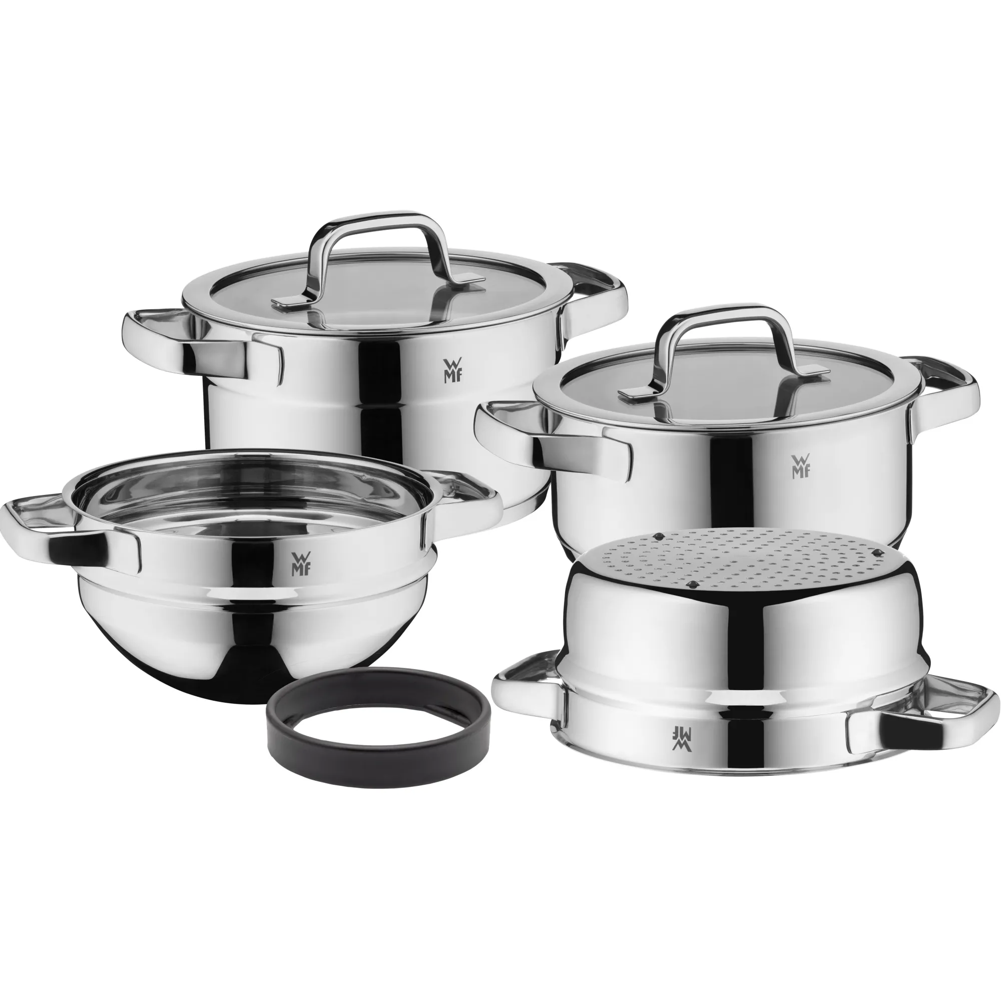 WMF Compact Cuisine Kochgeschirr-Set, 4-teilig| Topfsets