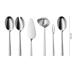 WMF Corvo Besteck-Set, 66-teilig, Cromargan protect®| Besteck-Sets