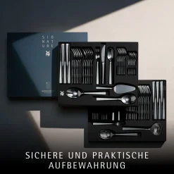 WMF Corvo Besteck-Set, 66-teilig, Cromargan protect®| Besteck-Sets