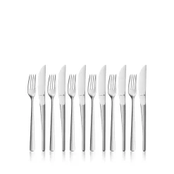 WMF Corvo Dessertbesteck-Set, 12-teilig, Cromargan protect®| Besteck-Sets