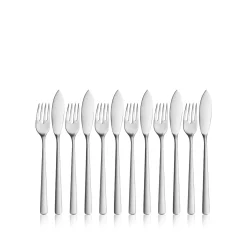 WMF Corvo Fischbesteck-Set, 12-teilig, Cromargan protect®| Besteck-Sets