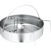 WMF Dampfgareinsatz mit Griff und Untersetzer für Schnellkochtöpfe, 22 cm| Zubehör Töpfe