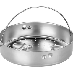 WMF Dampfgareinsatz mit Griff und Untersetzer für Schnellkochtöpfe, 22 cm| Zubehör Töpfe