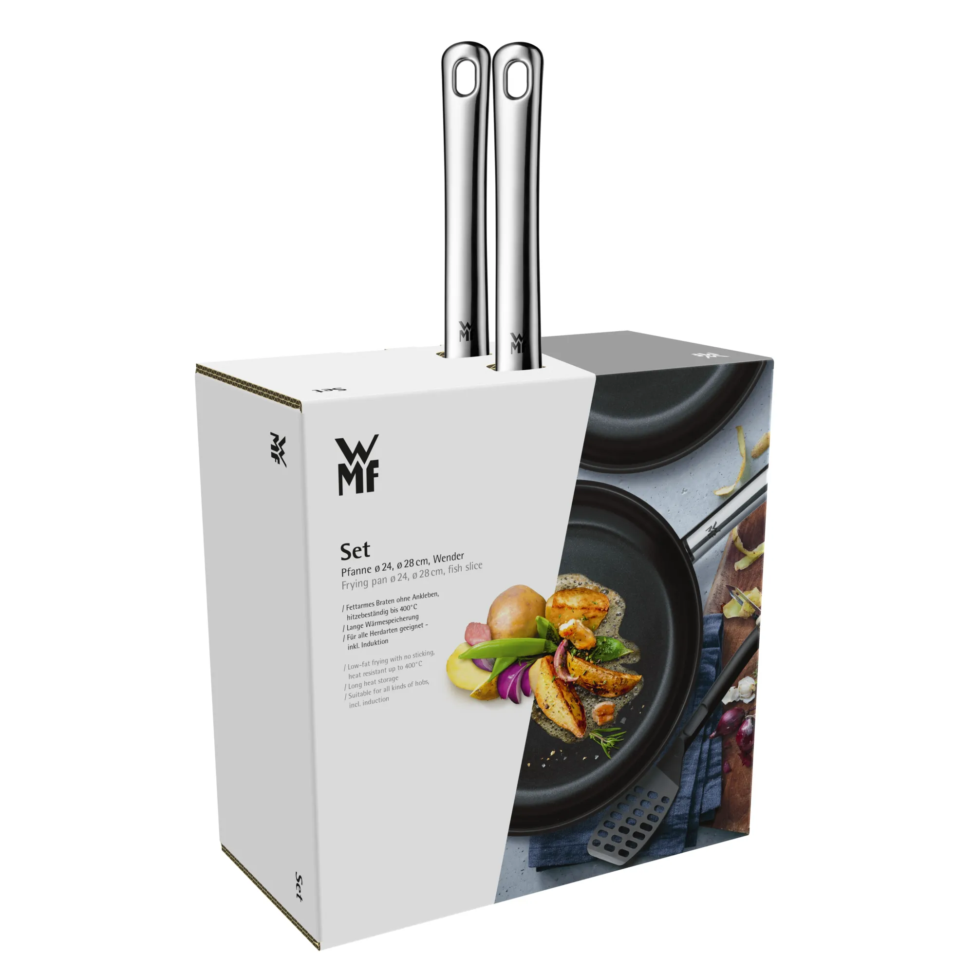 WMF Devil Bratpfannen-Set, 2-teilig, 24 und 28 cm| Induktionspfannen|Bratpfannen