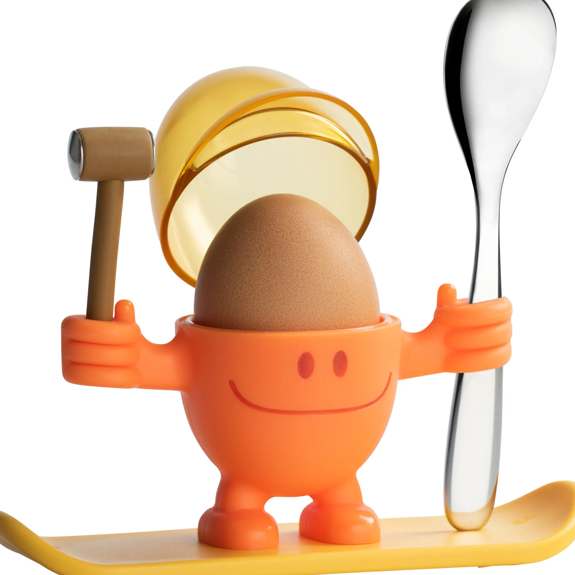WMF Eierbecher McEgg mit Löffel, Orange| Eierbecher