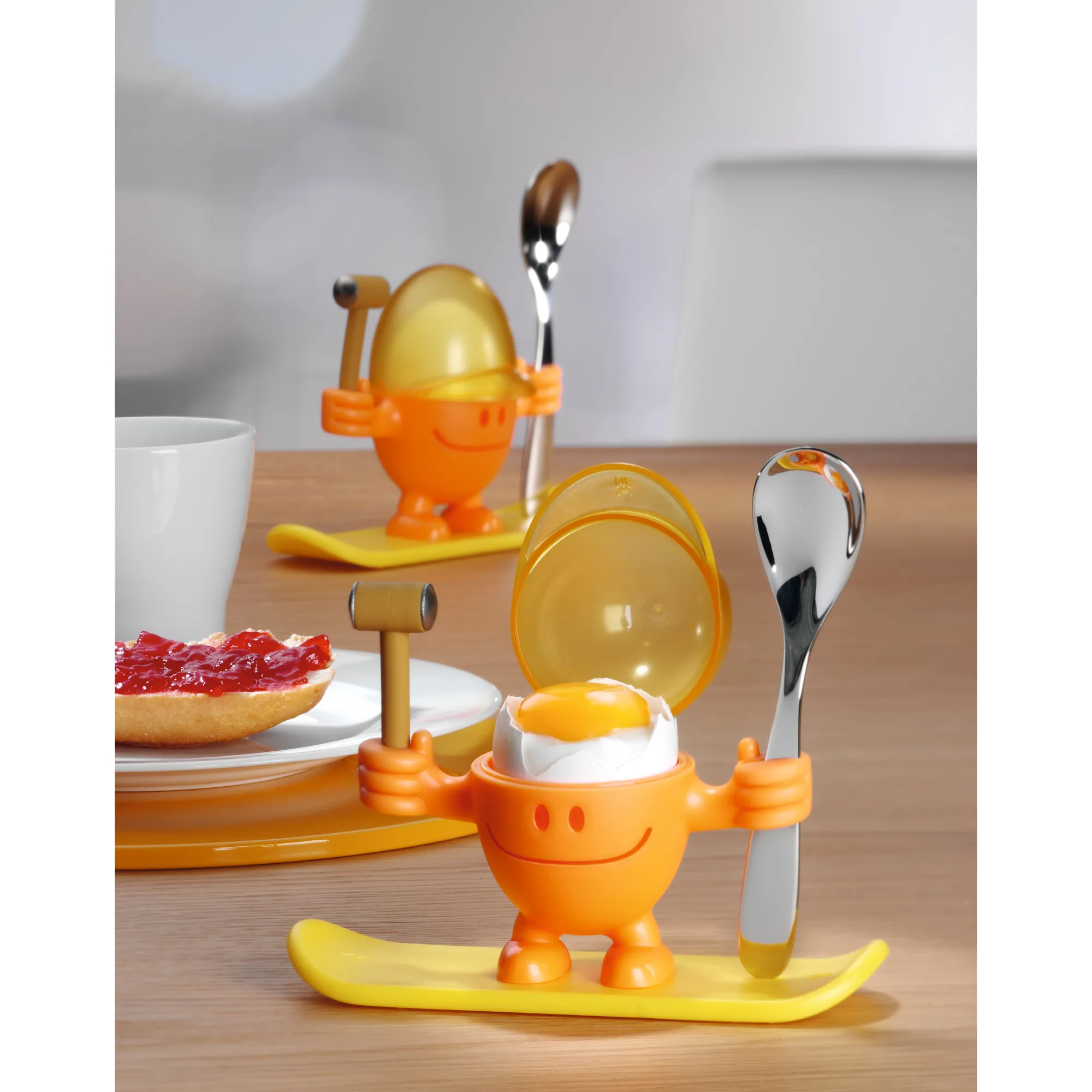 WMF Eierbecher McEgg mit Löffel, Orange| Eierbecher