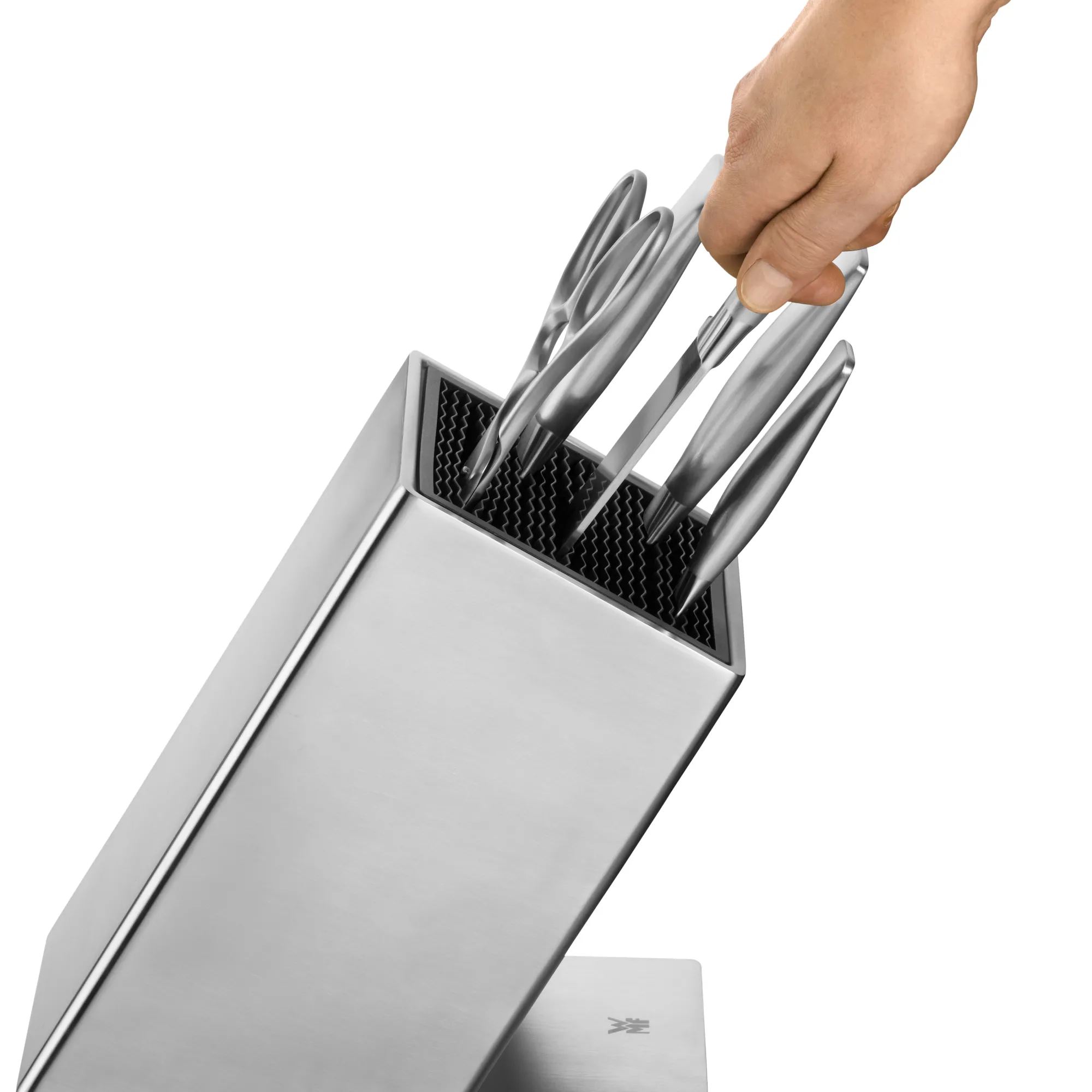 WMF FlexTec Messerblock Edelstahl, unbestückt| Messerblöcke