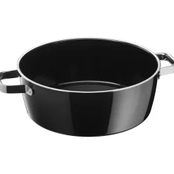 WMF Fusiontec Aromatic Bratentopf mit Deckel, 22 cm, Black| Bratentöpfe