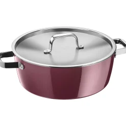 WMF Fusiontec Aromatic Schmortopf, 28 cm, Rose Quartz| Bräter & Schmortöpfe