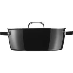 WMF Fusiontec Aromatic Schmortopf, 28 cm, Black| Bräter & Schmortöpfe