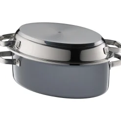 WMF Fusiontec Edelstahl-Deckel für Multi-Bräter, 38 x 28 cm| Bräter & Schmortöpfe