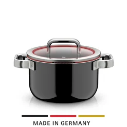WMF Fusiontec Function Pro, Kochtopf mit Deckel, 20 cm, Black| Kochtöpfe