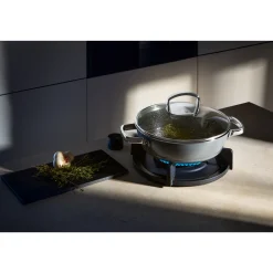 WMF Fusiontec Mineral Glasdeckel für Schmorpfanne, 28 cm| Pfannendeckel