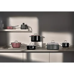 WMF Fusiontec Mineral Pro, Bratentopf mit Decke, 24 cm, Platinum| Induktionstöpfe