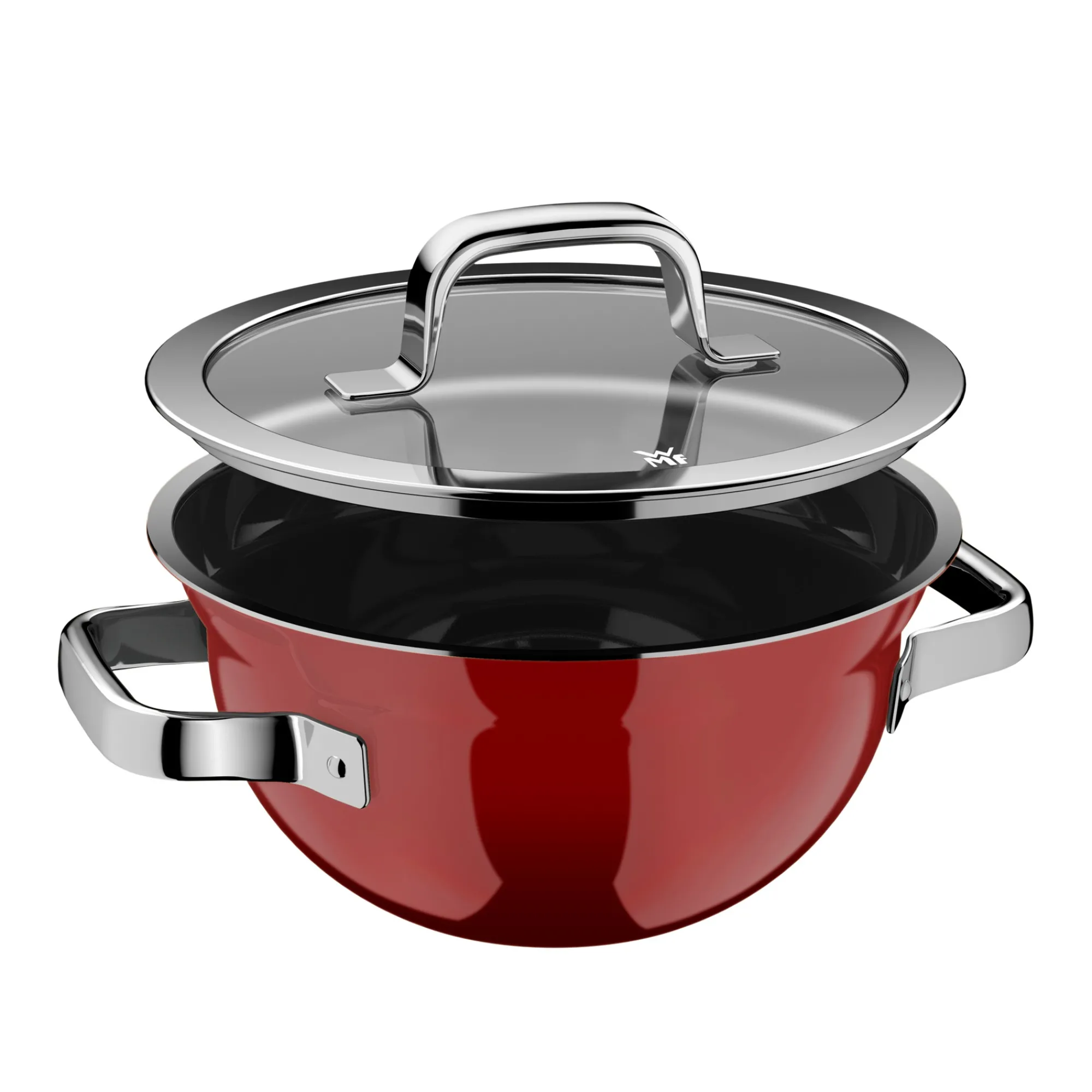 WMF Fusiontec Mineral Pro, Kochschüssel mit Deckel, 20 cm, Passion Red| Kochtöpfe|Induktionstöpfe