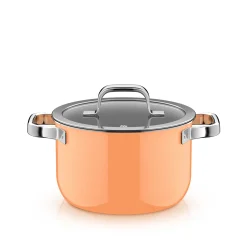 WMF Fusiontec Mineral Pro, Topf-Set, 4-teilig, Papaya Orange| Topfsets