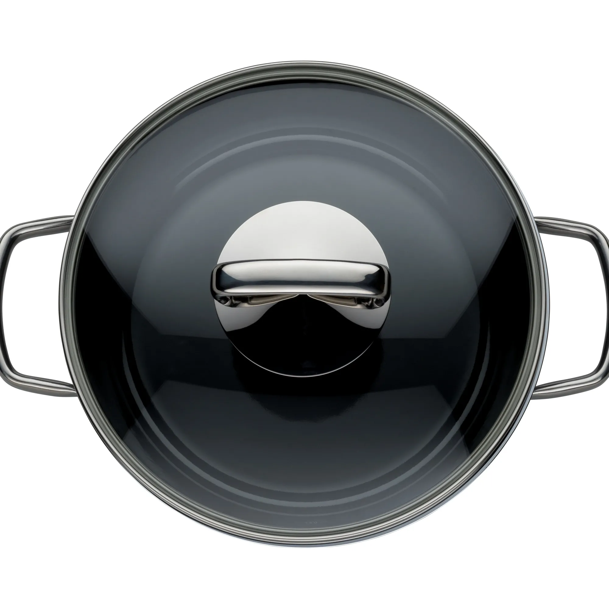 WMF Fusiontec Mineral Schmorpfanne mit Glasdeckel, 24 cm, Black| Schmorpfannen|Pfannen Mit Deckel