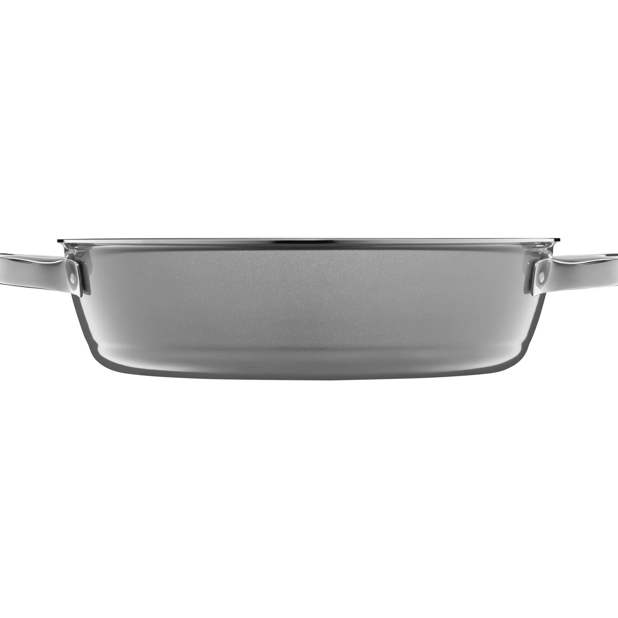 WMF Fusiontec Mineral Schmorpfanne mit Glasdeckel, 24 cm, Platinum| Schmorpfannen|Pfannen Mit Deckel