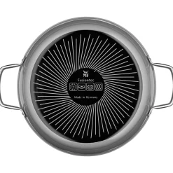 WMF Fusiontec Mineral Schmorpfanne mit Glasdeckel, 28 cm, Platinum| Schmorpfannen|Pfannen Mit Deckel