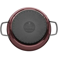 WMF Fusiontec Mineral Schmorpfanne mit Glasdeckel, 28 cm, Rose Quartz| Schmorpfannen|Induktionspfannen