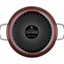 WMF Fusiontec Mineral Schmorpfanne mit Glasdeckel, 28 cm, Rose Quartz| Schmorpfannen|Induktionspfannen