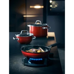 WMF Fusiontec Mineral Stielpfanne, 28 cm, Red| Bratpfannen