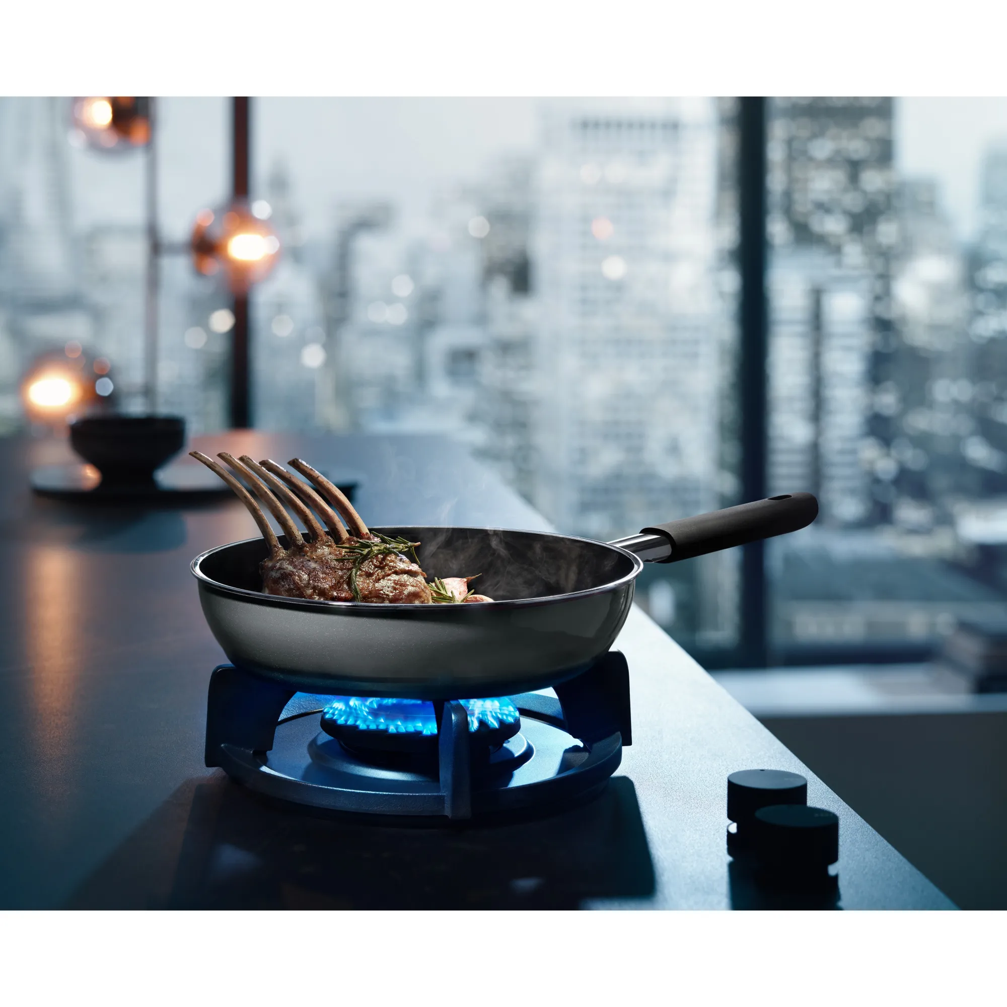 WMF Fusiontec Mineral Stielpfanne, 28 cm, Platinum| Bratpfannen