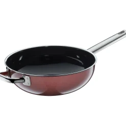 WMF Fusiontec Mineral Wok mit Glasdeckel, 28 cm, Rose Quartz| Woks