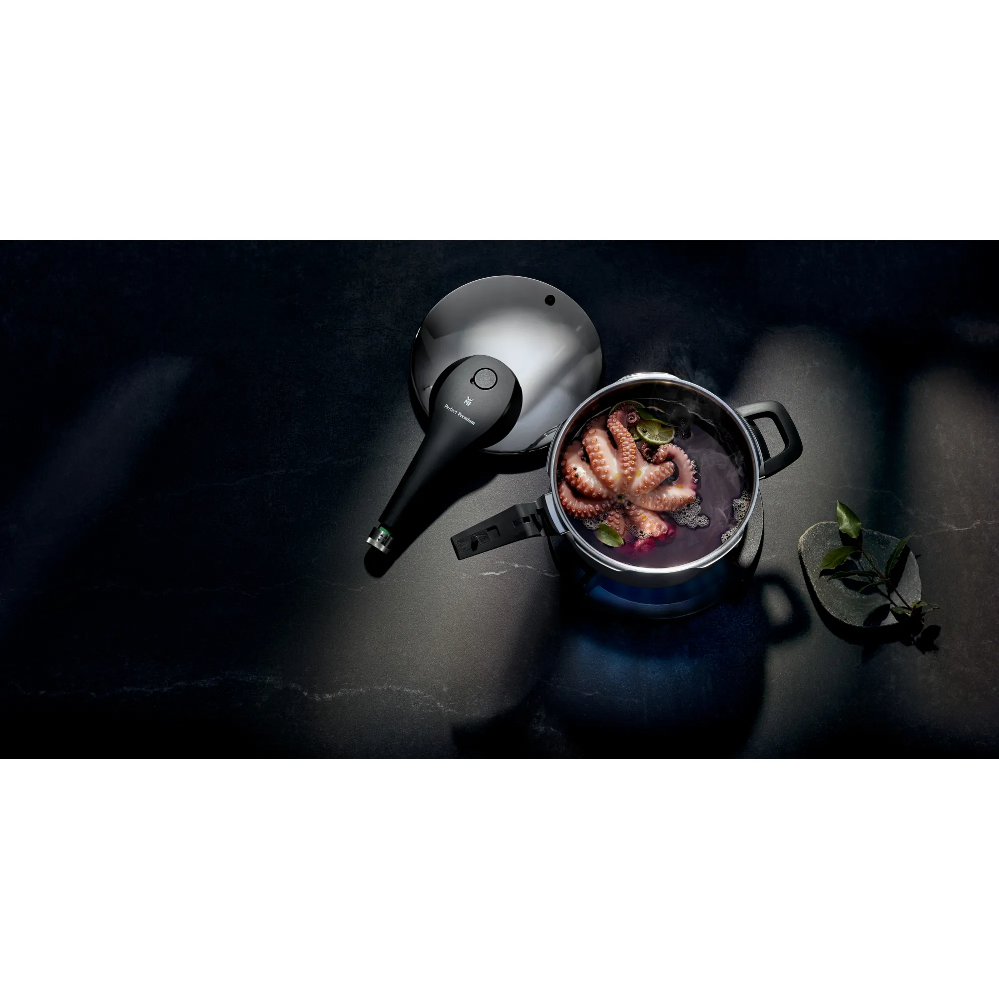 WMF Fusiontec Perfect Premium Schnellkochtopf, 22 cm, 4,5 Liter, Black| Schnellkochtöpfe|Induktionstöpfe