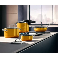 WMF Fusiontec Perfect Premium Schnellkochtopf, 22 cm, 4,5 l Yellow| Schnellkochtöpfe|Induktionstöpfe