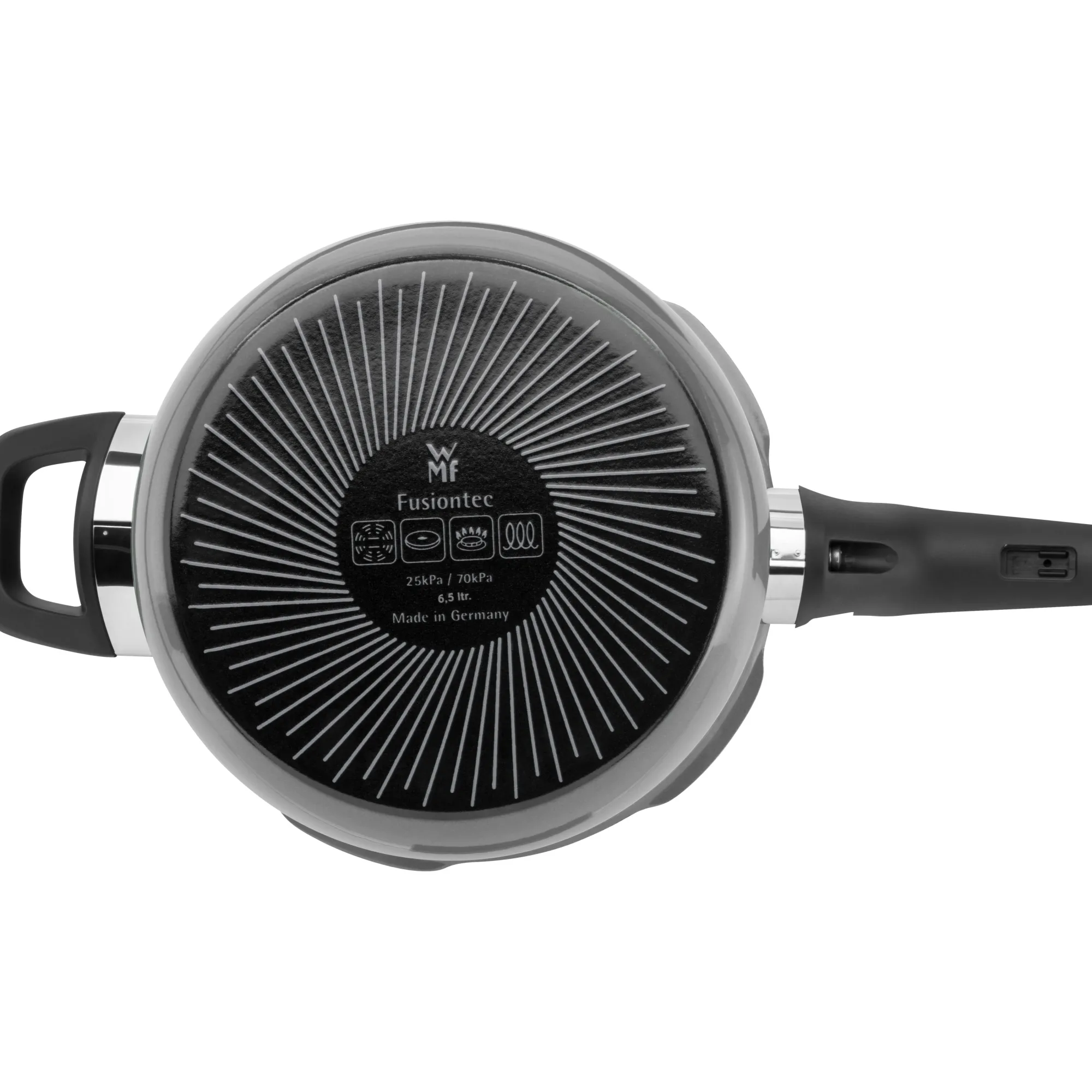 WMF Fusiontec Perfect Premium Schnellkochtopf, 22 cm, 6,5 Liter, Platinum| Schnellkochtöpfe|Induktionstöpfe