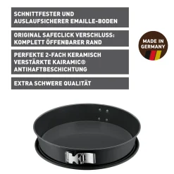 WMF KAISER La Forme Plus Springform mit SafeClick, konisch, 32 cm| Backformen