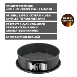 WMF KAISER La Forme Plus Springform mit SafeClick, 30 cm| Backformen