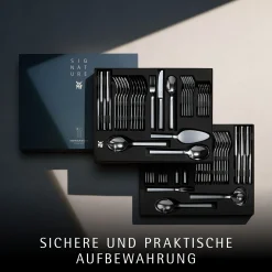 WMF Lyric Plus Besteck-Set, 66-teilig, Cromargan protect®| Besteck-Sets