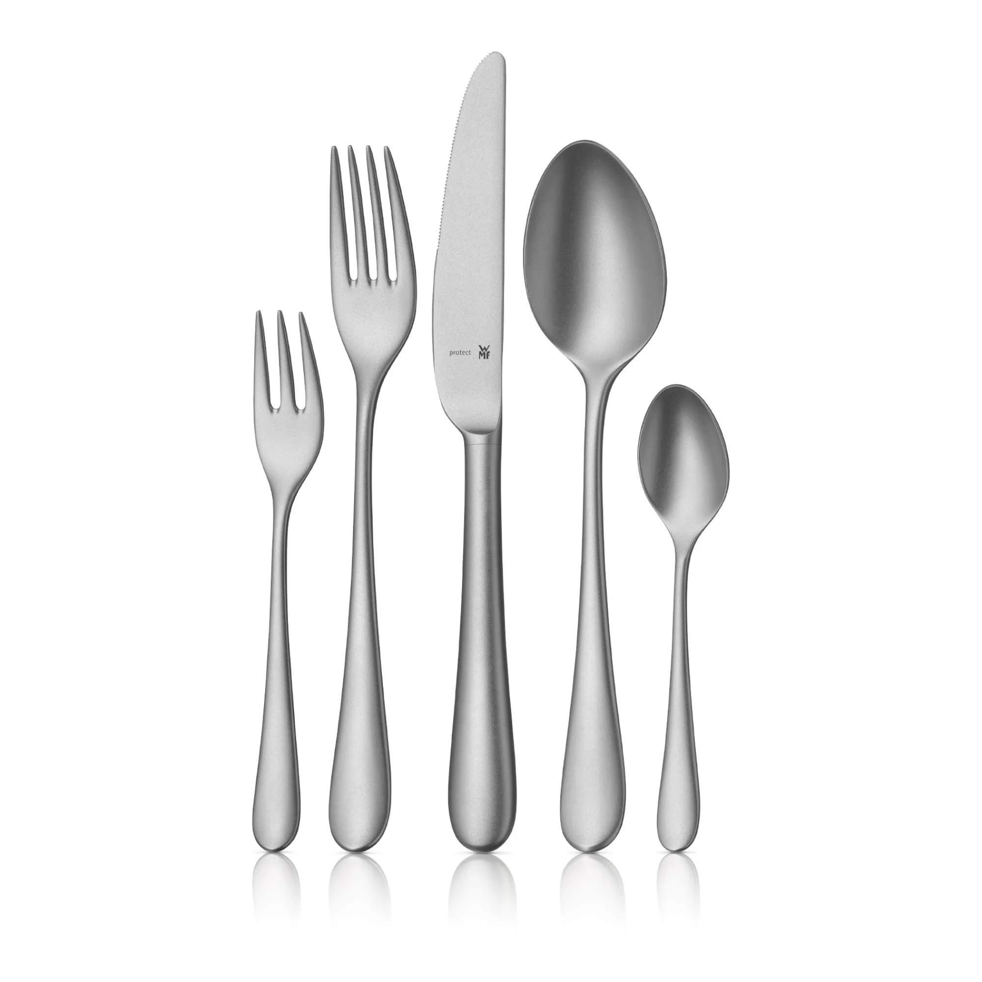 WMF Merit Besteck-Set, 30-teilig, Cromargan protect®, sandgestrahlt| Besteck-Sets