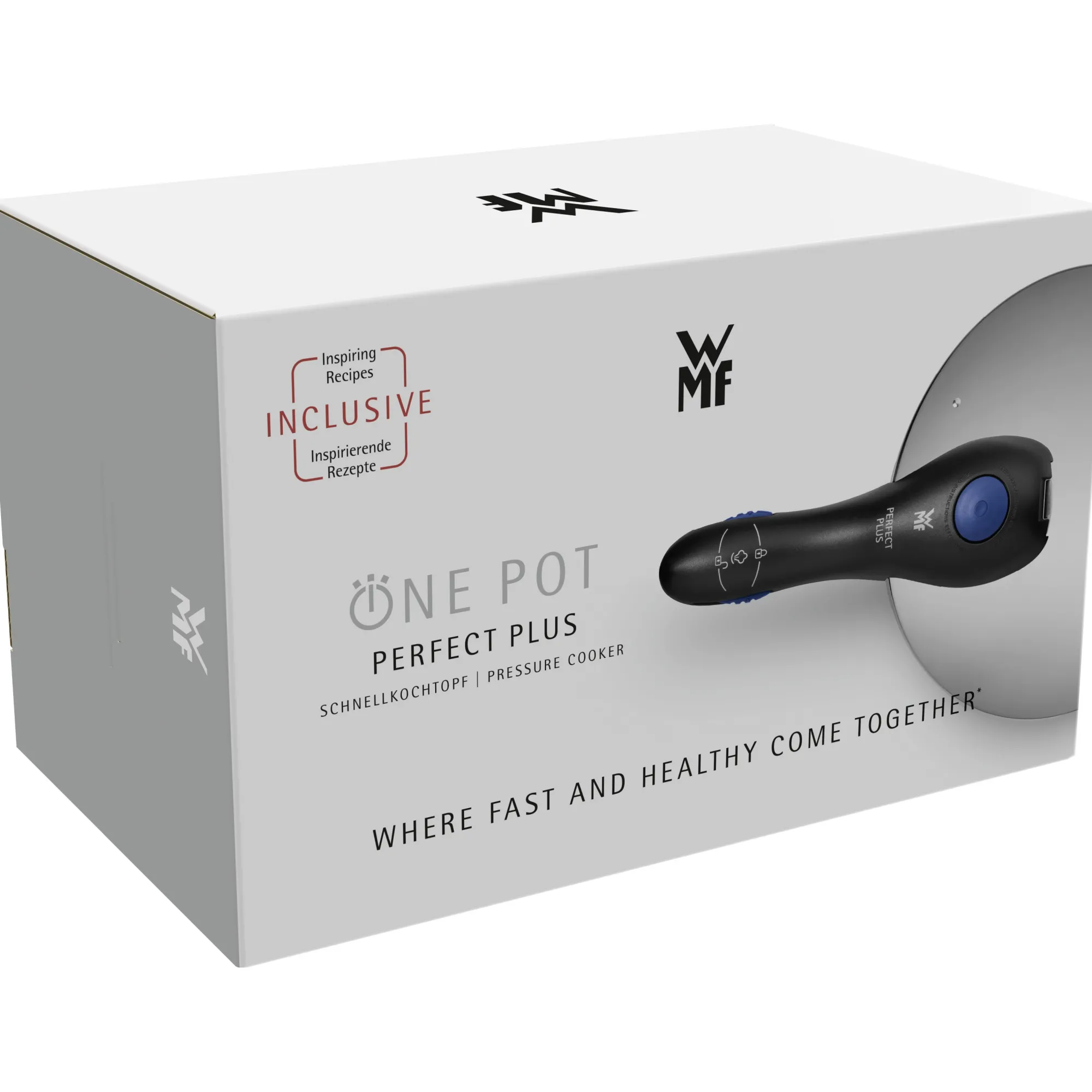 WMF Perfect Plus One Pot Schnellkochtopf mit Dampfgareinsatz, 22 cm, 6,5 Liter| Schnellkochtöpfe|Induktionstöpfe