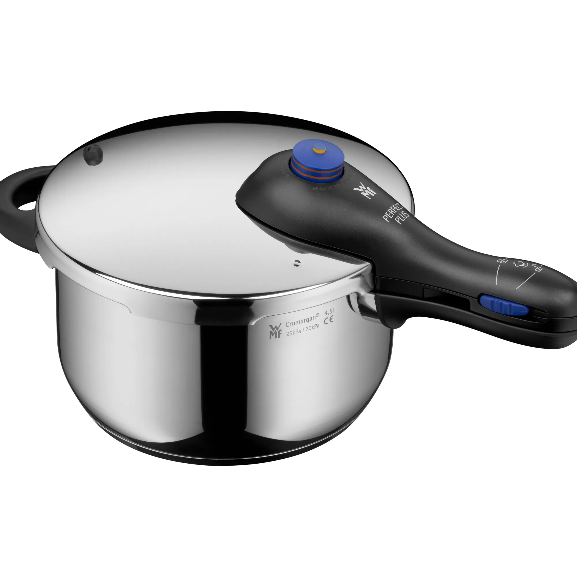 WMF Perfect Plus One Pot Schnellkochtopf-Set, 22 cm, 4,5 und 3,0 Liter| Schnellkochtöpfe|Induktionstöpfe