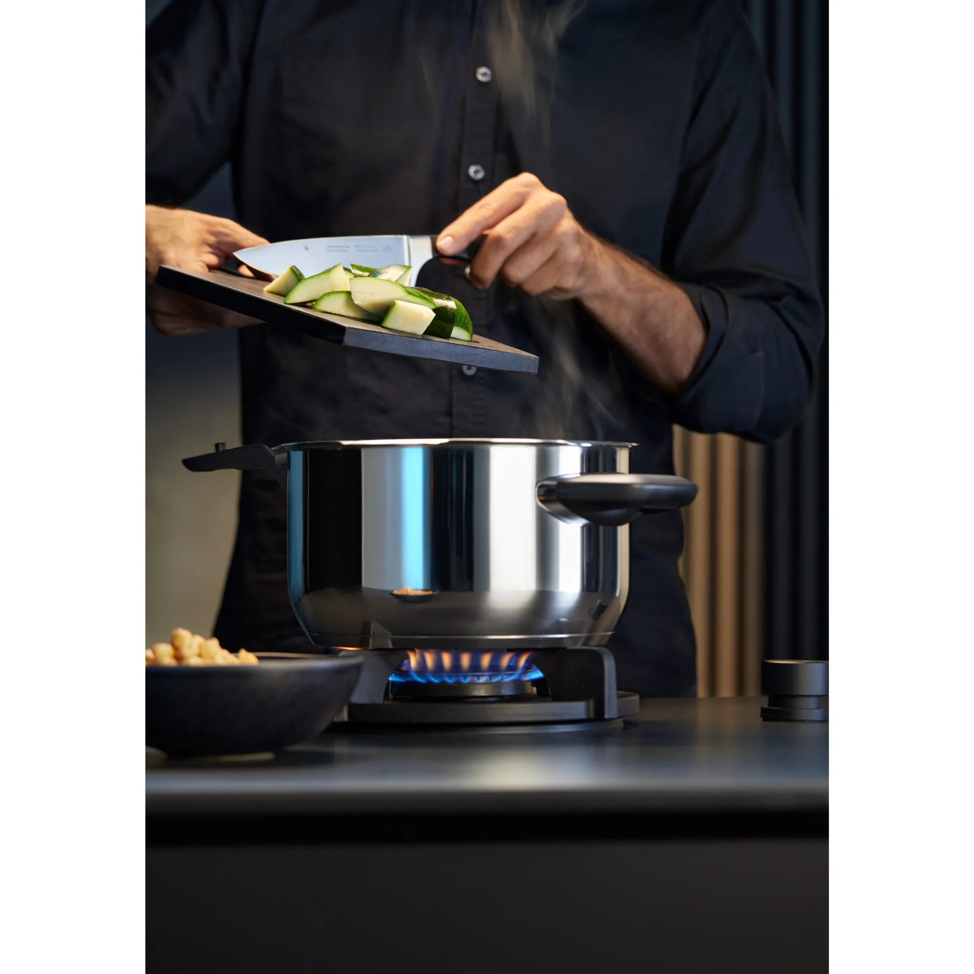 WMF Perfect Premium One Pot Schnellkochtopf-Set mit Dampfgareinsatz, 22 cm, 4,5 und 3,0 Liter| Schnellkochtöpfe|Induktionstöpfe