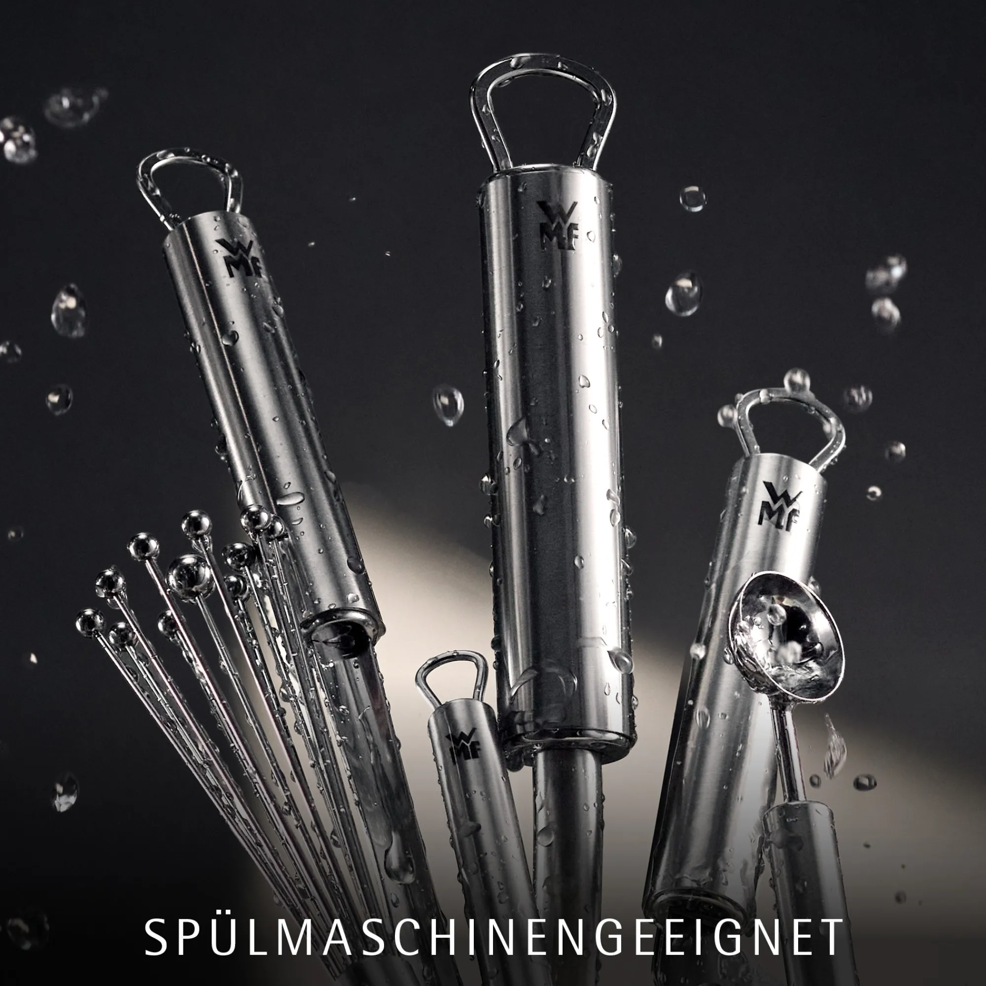 WMF Profi Plus Schneebesen-Set, 3-teilig| Schneebesen|Küchenhelfer-Sets