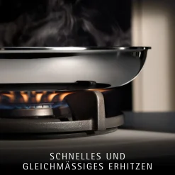 WMF Profi Resist Stielpfanne mit Pfannenwender, 28 cm| Küchenutensilien|Induktionspfannen