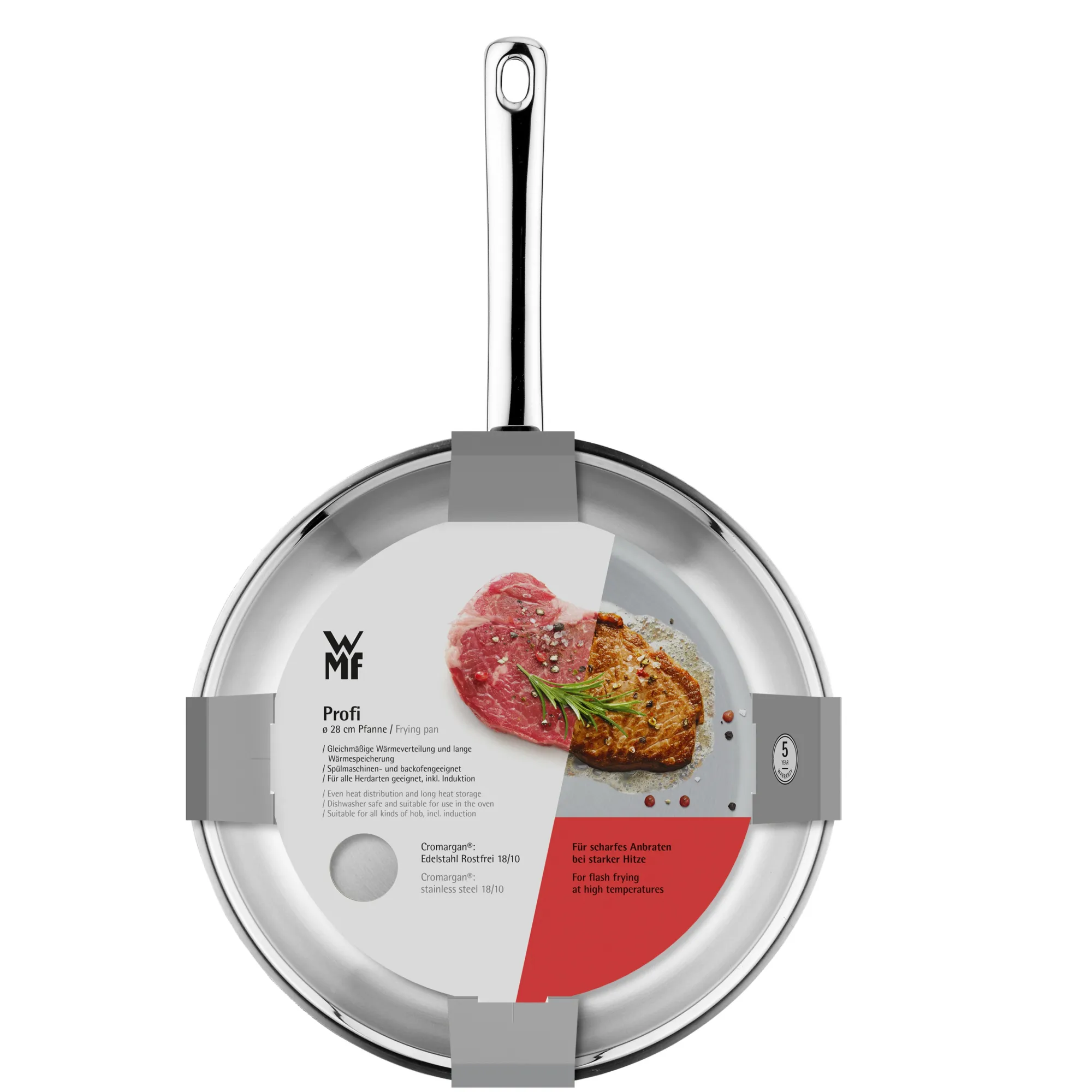 WMF Profi Stielpfanne, 28 cm| Induktionspfannen|Bratpfannen