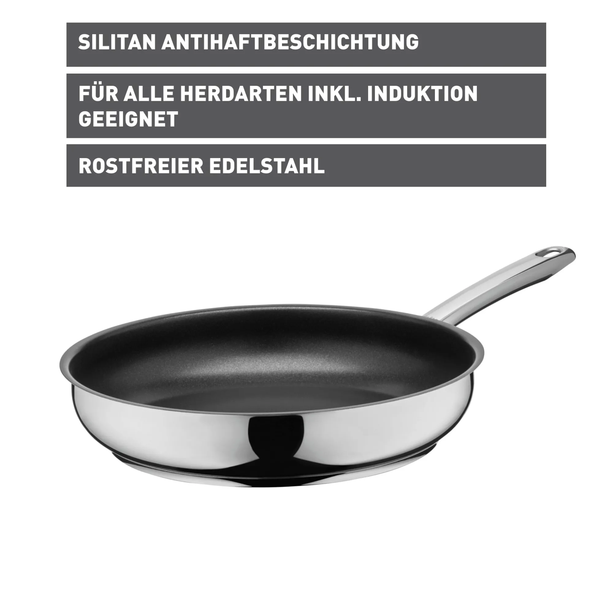 WMF Silit Calabria Stielpfanne, 28 cm| Induktionspfannen|Bratpfannen