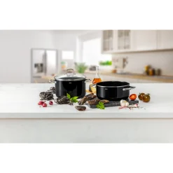 WMF Silit Silargan® Elegance Topf-Set, 4-teilig, Black| Topfsets