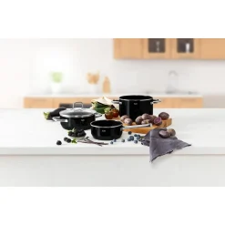 WMF Silit Silargan® Elegance Topf-Set, 4-teilig, Black| Topfsets