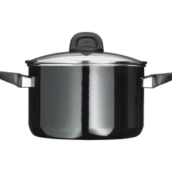 WMF Silit Silargan® Modesto Kochtopf mit Deckel, 24 cm, Black| Kochtöpfe|Induktionstöpfe