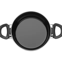 WMF Silit Silargan® Modesto Kochtopf mit Deckel, 20 cm, Black| Kochtöpfe|Induktionstöpfe