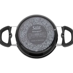 WMF Silit Silargan® Modesto Kochtopf mit Deckel, 16 cm, Black| Induktionstöpfe|Kochtöpfe