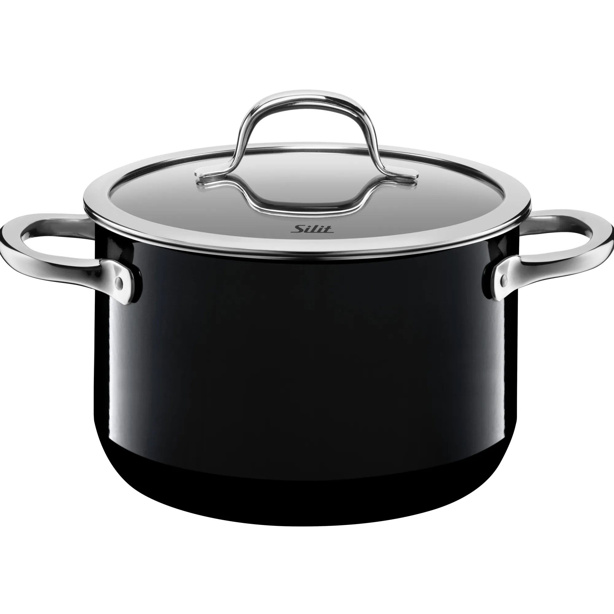 WMF Silit Silargan® Passion Kochtopf mit Deckel, 20 cm, Black| Kochtöpfe|Induktionstöpfe